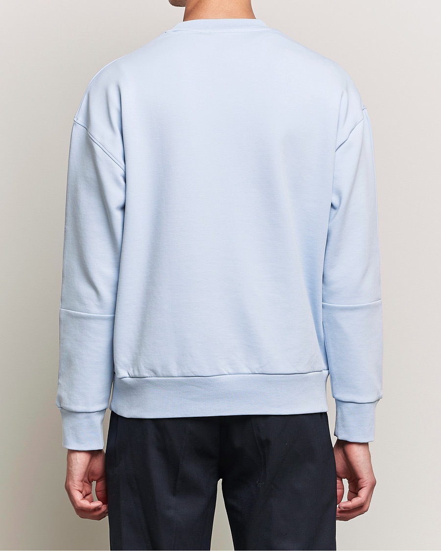 Heren | Truien | Calvin Klein | Debossed Logo Crew Neck Sweatshirt Bayshore Blue