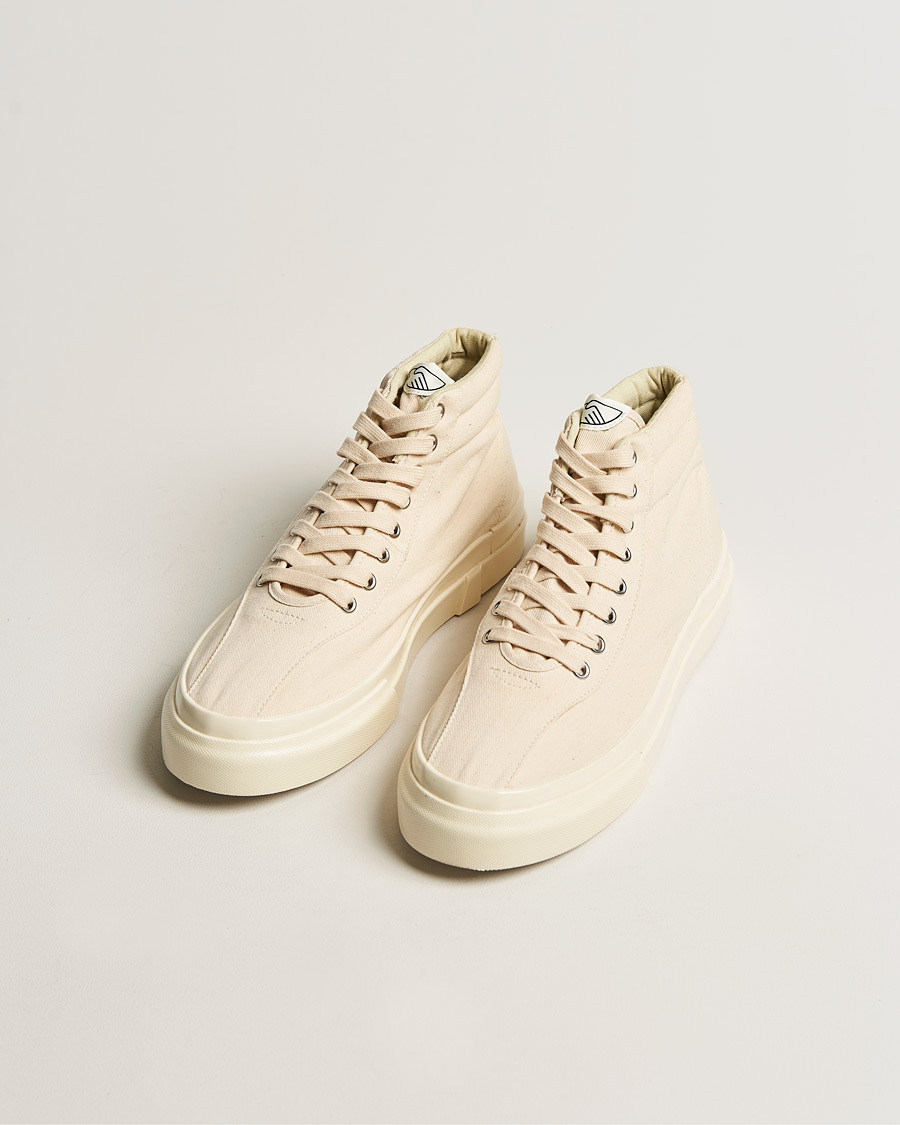Heren | Stepney Workers Club Varden High Top Canvas Sneaker Ecru Raw | Stepney Workers Club | Varden High Top Canvas Sneaker Ecru Raw