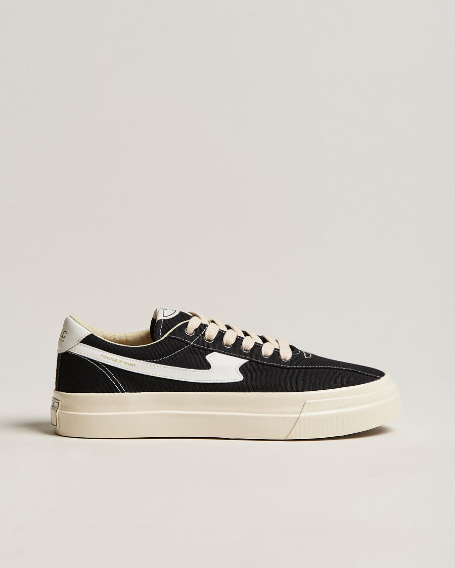 Homme | Stepney Workers Club Dellow S-Strike Canvas Sneaker Black/White | Stepney Workers Club | Dellow S-Strike Canvas Sneaker Black/White