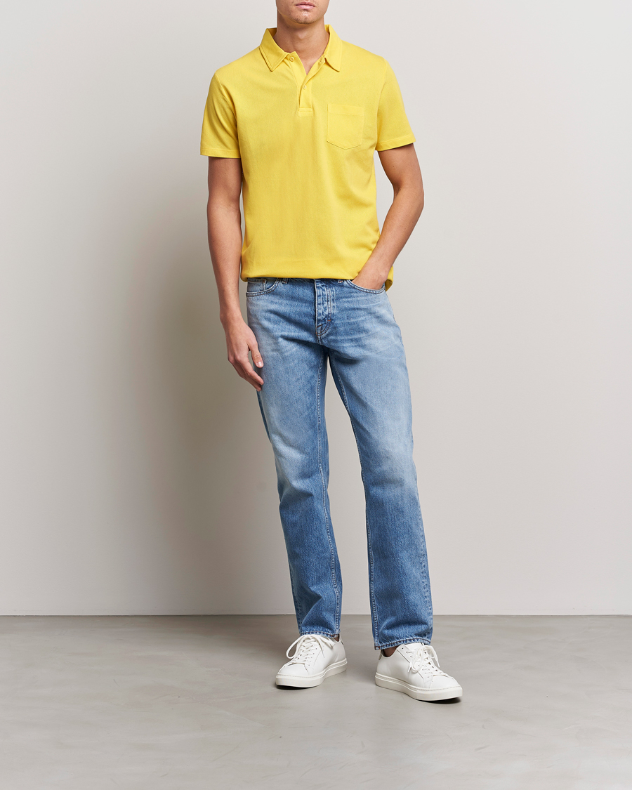 Heren | Polo's | Sunspel | Riviera Polo Shirt Empire Yellow