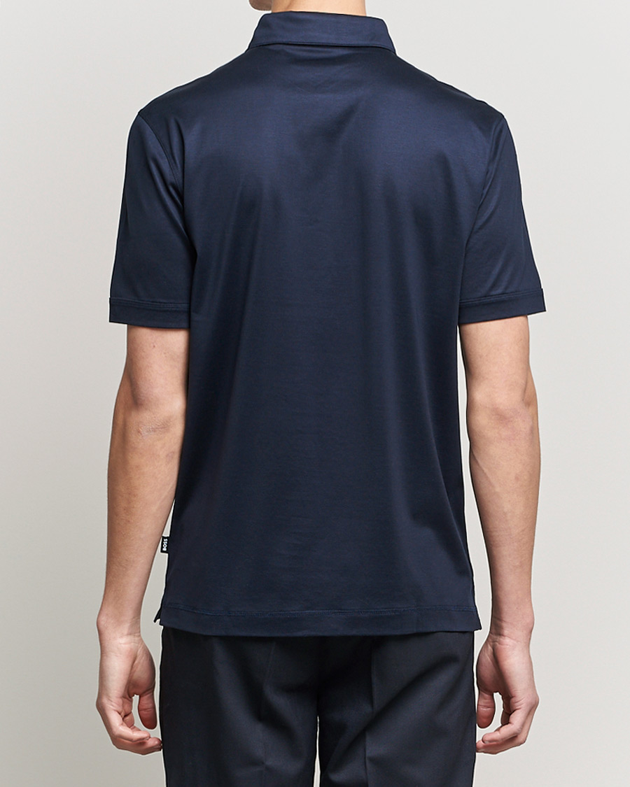 Heren | Polo's | BOSS BLACK | Press Polo Dark Blue