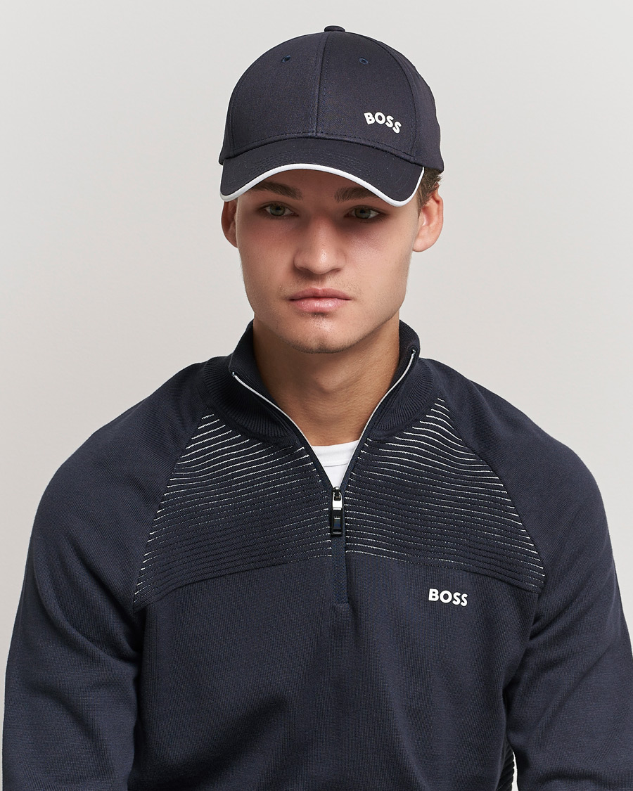 Homme | BOSS Athleisure Curved Logo Cap Dark Blue | BOSS GREEN | BOSS Athleisure Curved Logo Cap Dark Blue