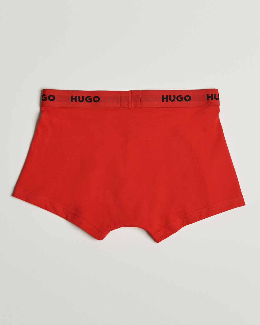 Homme | Sous-Vêtements Et Chaussettes | HUGO | 3-Pack Trunks Black/Green/Red