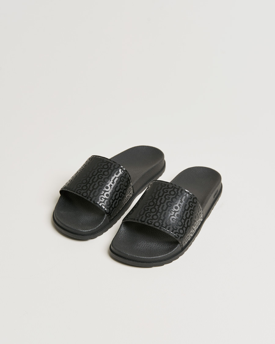 Heren | HUGO Match Logo Slides Black | HUGO | Match Logo Slides Black