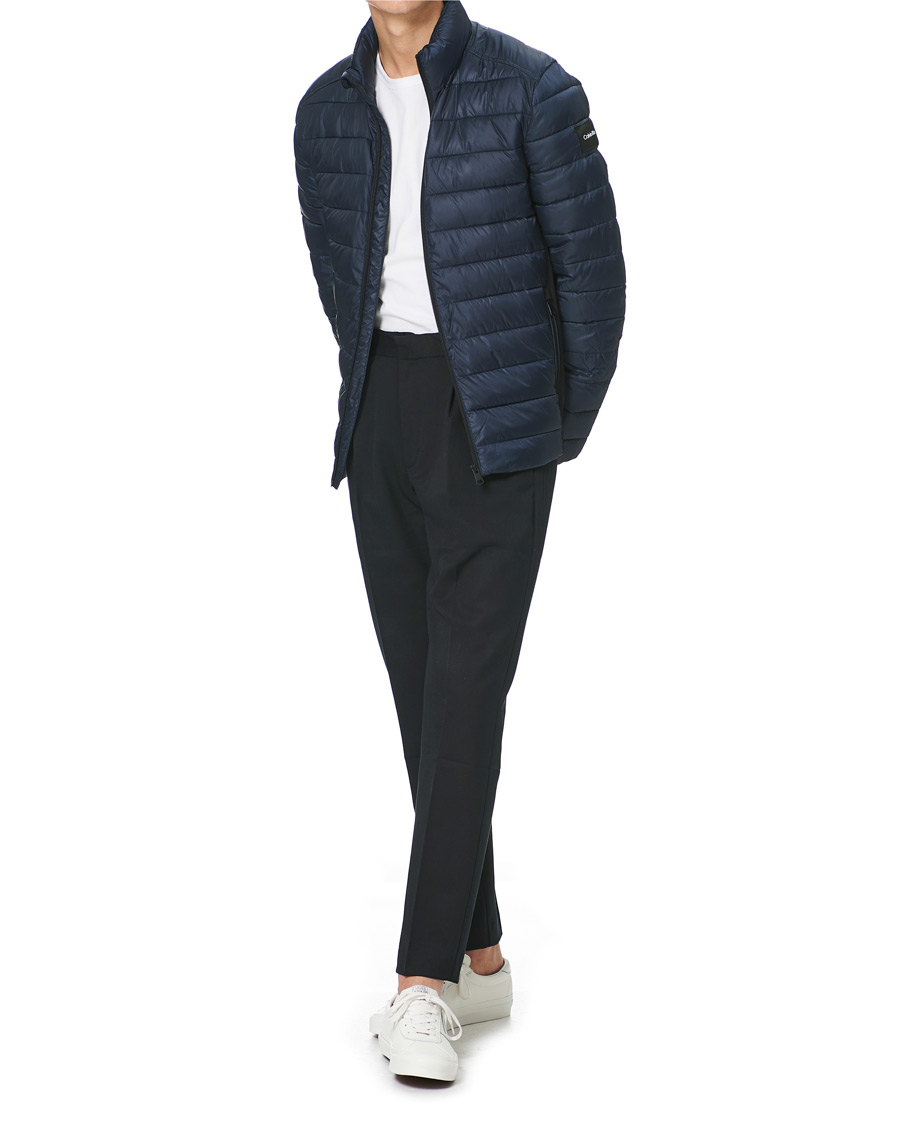 Homme | Manteaux Et Vestes | Calvin Klein | Recycled Side Logo Down Jacket Navy