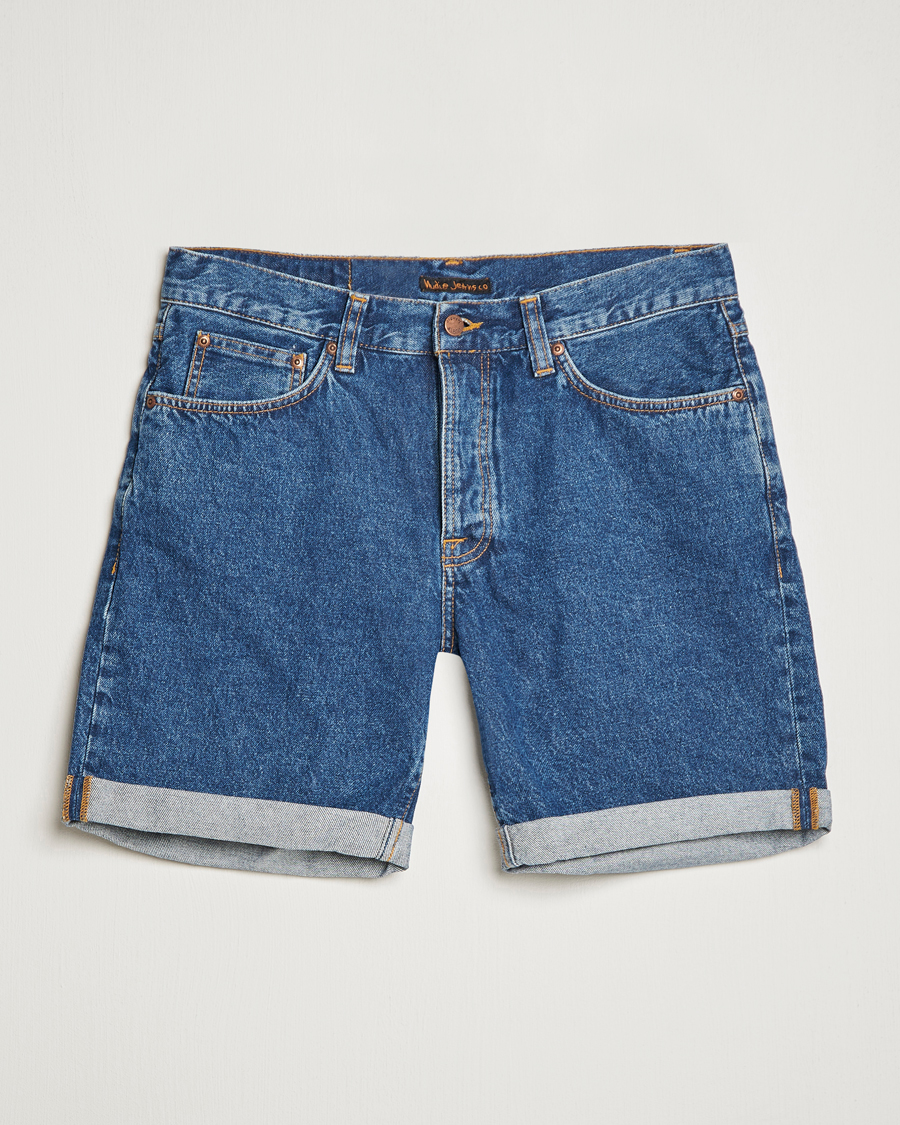 Homme | Shorts | Nudie Jeans | Josh Stretch Denim Shorts 90s Stone Denim