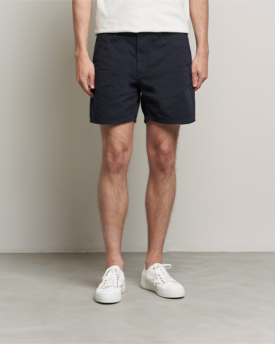 Homme | Shorts | Nudie Jeans | Luke Worker Shorts Navy