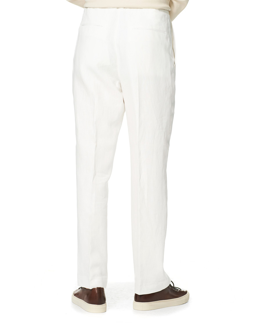 Homme | Pantalons | Tiger of Sweden | Iscove Linen Pants White
