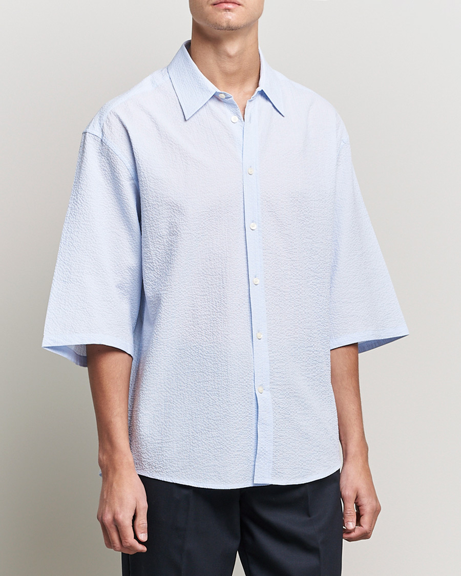 Homme | Chemises | Tiger of Sweden | Kevin Short Sleeve Shirt Light blue