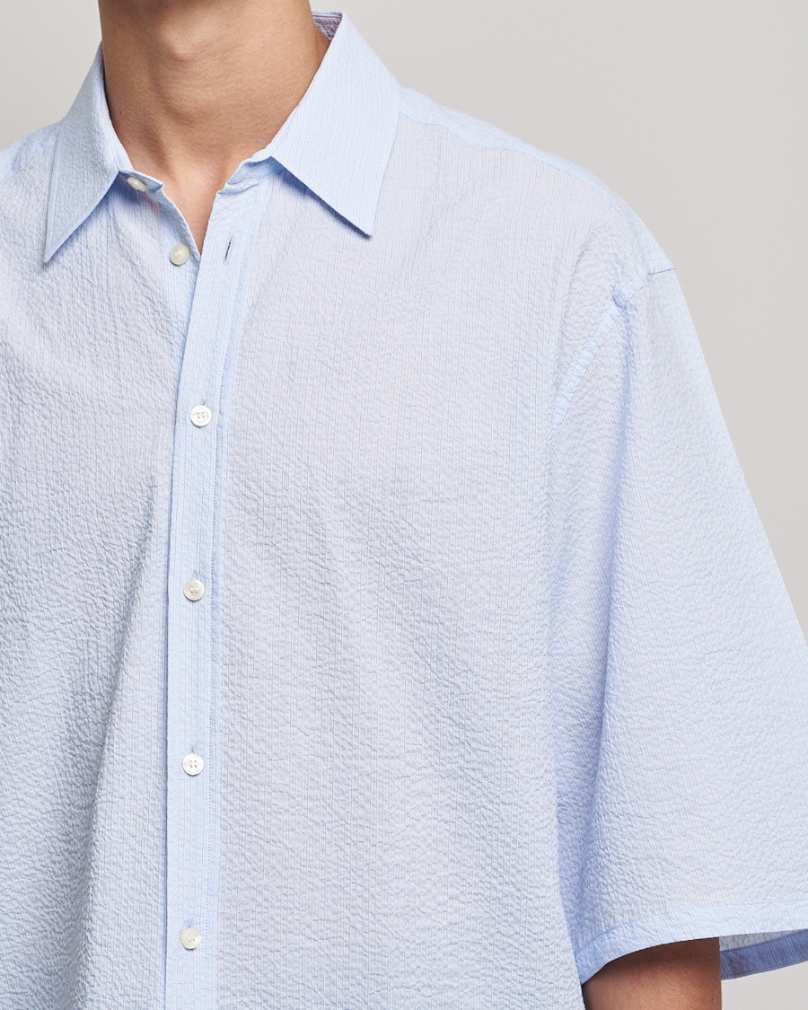 Homme | Chemises | Tiger of Sweden | Kevin Short Sleeve Shirt Light blue