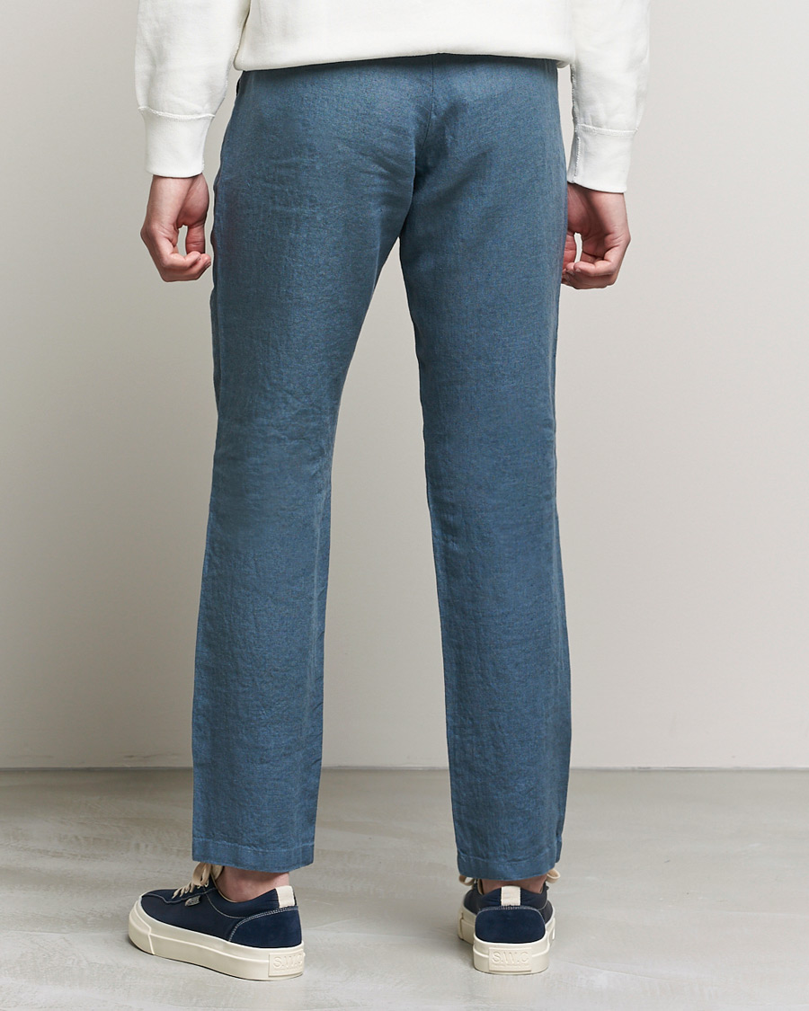 Heren | Broeken | NN07 | Karl Linen Trousers Dust Blue