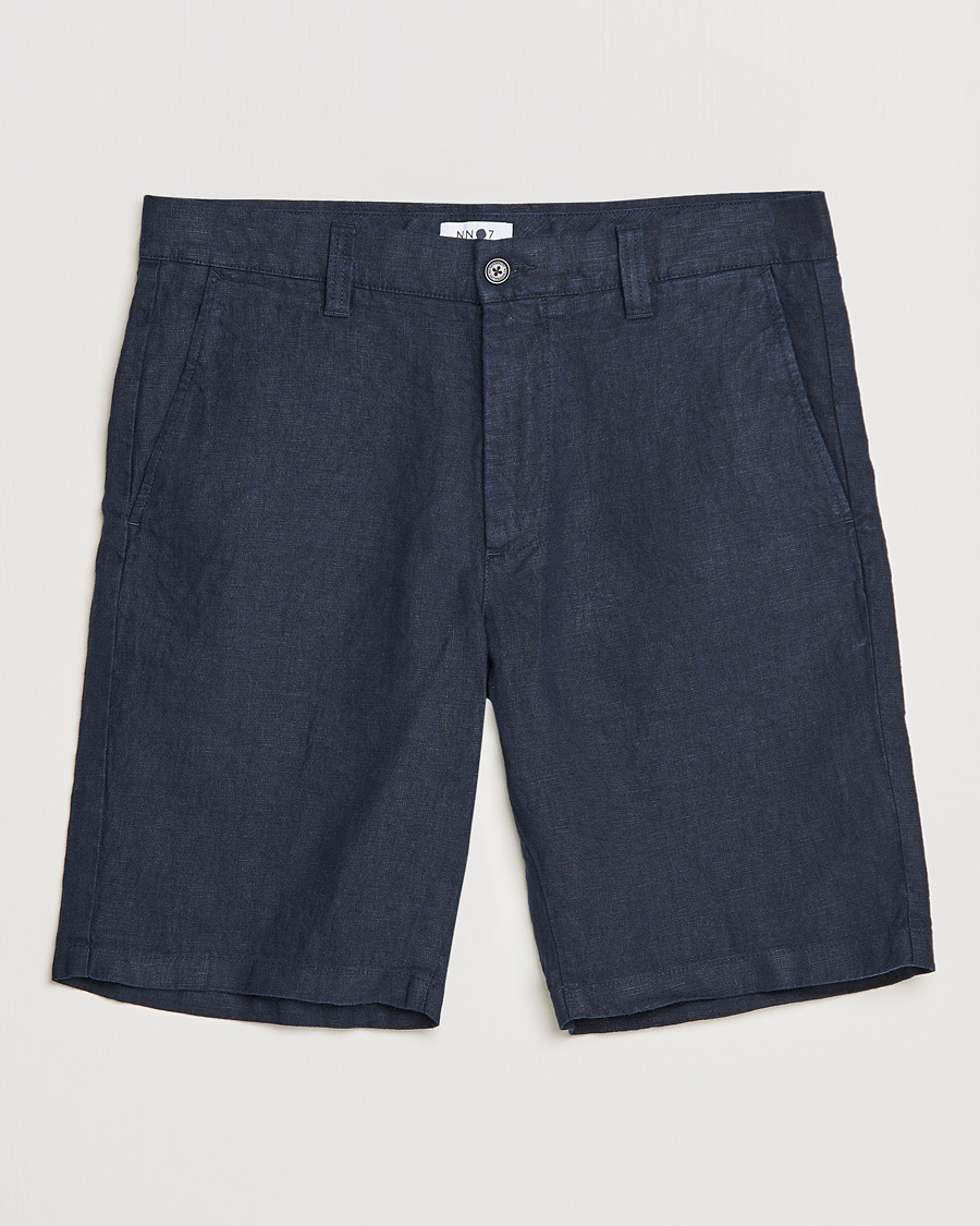 Homme | Shorts | NN07 | Crown Linen Shorts Navy