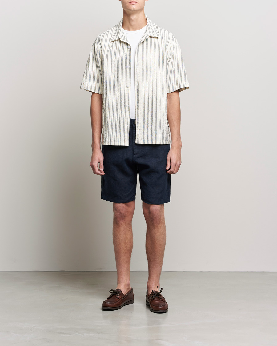 Homme | Shorts | NN07 | Crown Linen Shorts Navy