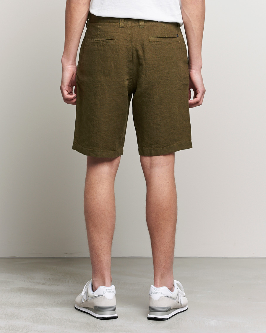 Homme | Shorts | NN07 | Crown Linen Shorts Dark Olive