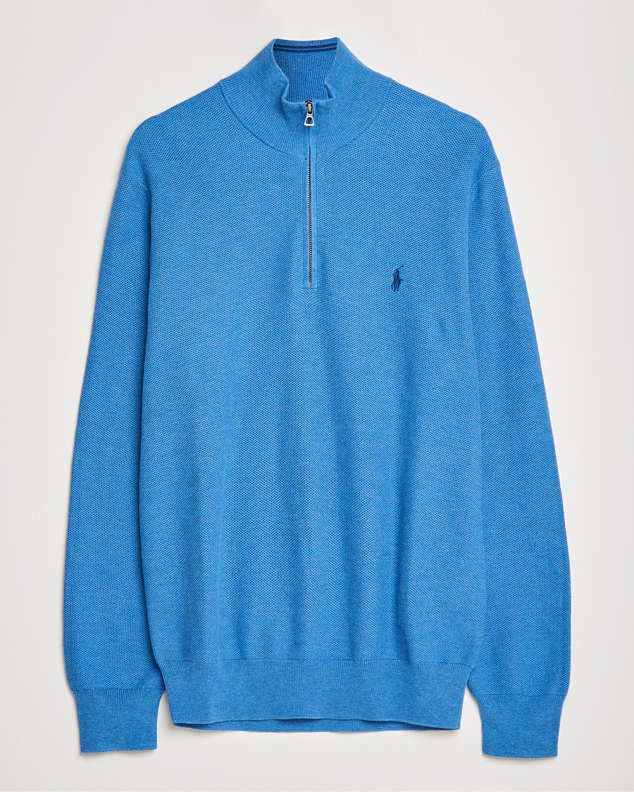 Homme | Pulls Et Tricots | Polo Ralph Lauren | Textured Half-Zip Blue Heather