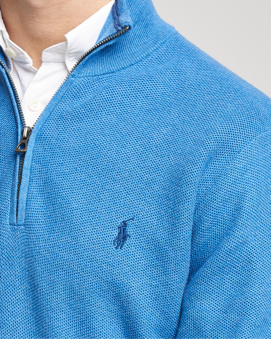 Homme | Pulls Et Tricots | Polo Ralph Lauren | Textured Half-Zip Blue Heather