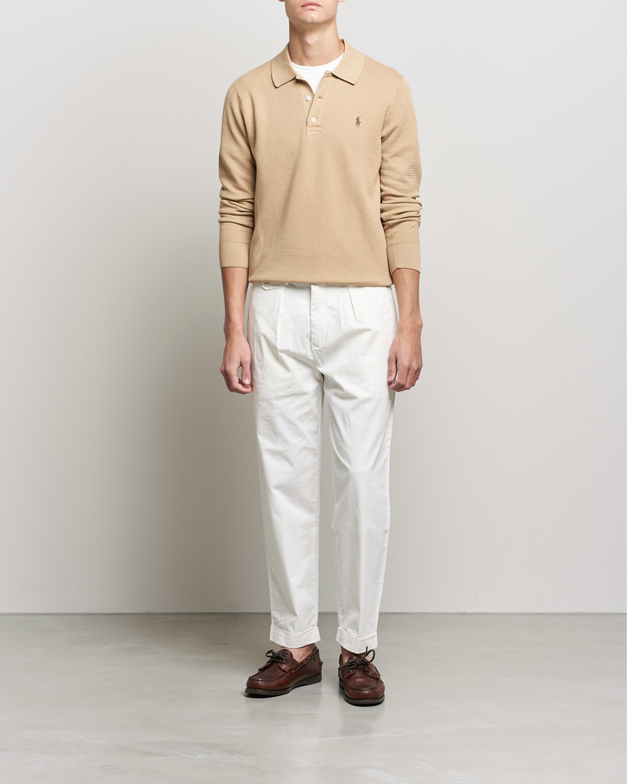 Homme | Pulls Et Tricots | Polo Ralph Lauren | Textured Knitted Polo Vintage Khaki