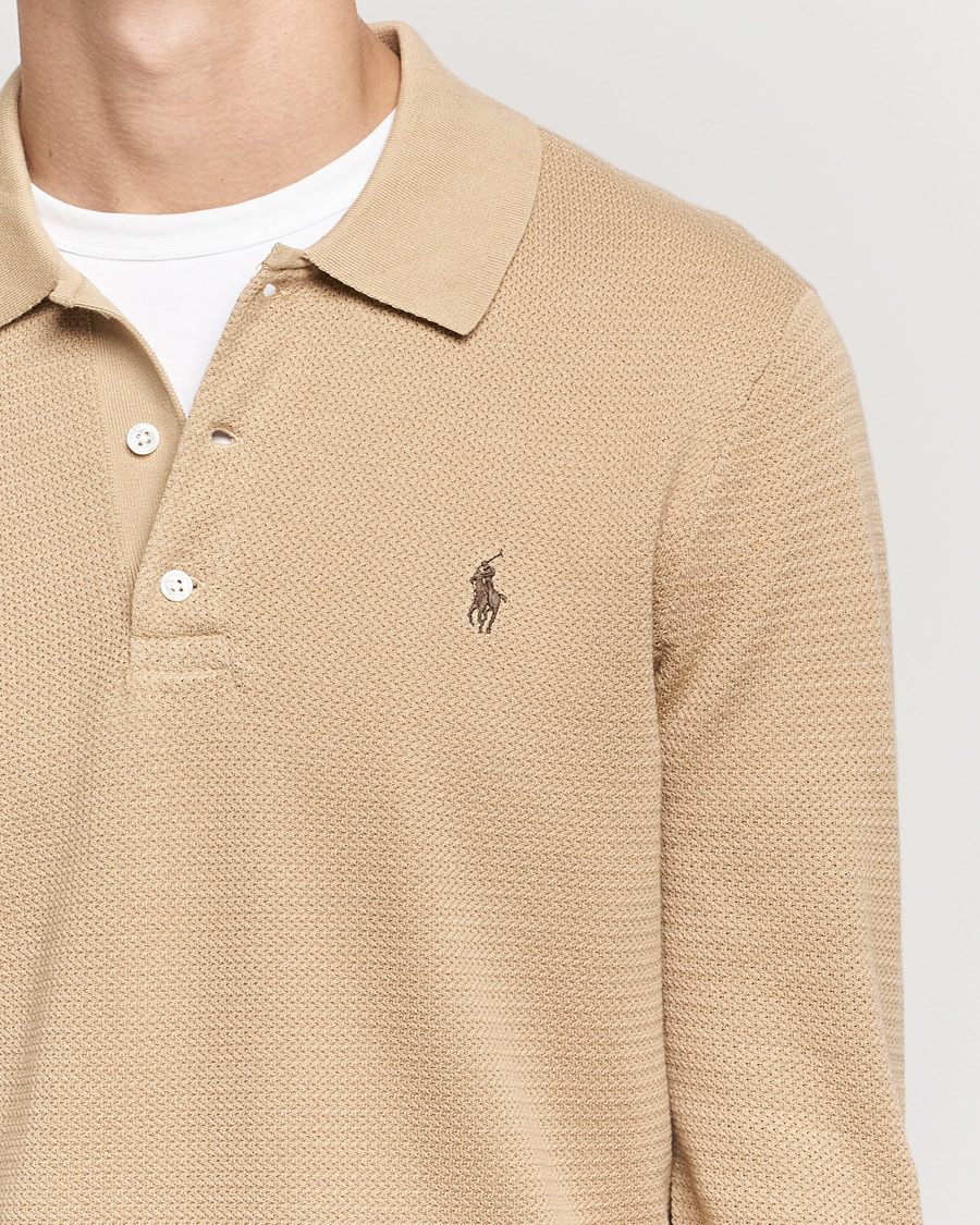 Homme | Pulls Et Tricots | Polo Ralph Lauren | Textured Knitted Polo Vintage Khaki