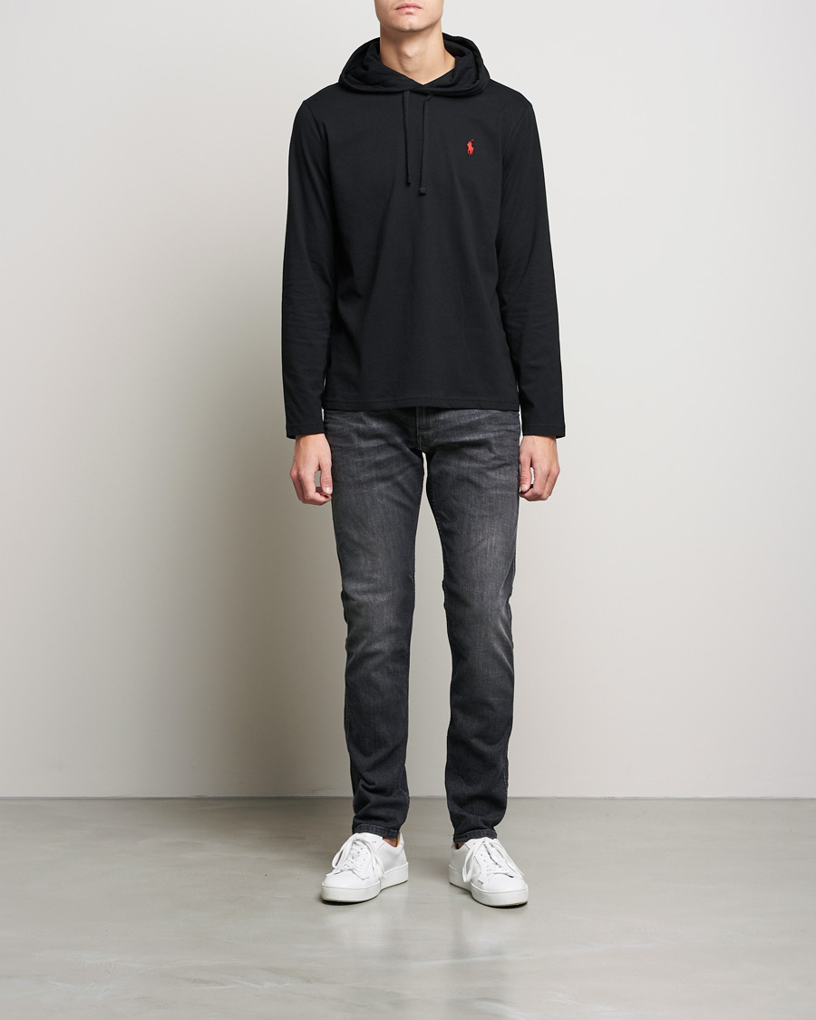 Homme | T-shirts | Polo Ralph Lauren | Long Sleeve Hooded T-Shirt Polo Black
