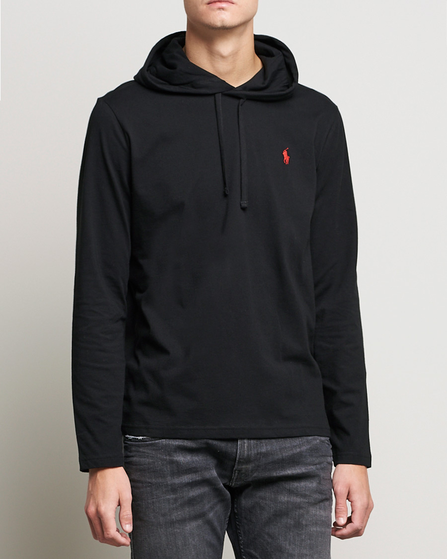Homme | T-shirts | Polo Ralph Lauren | Long Sleeve Hooded T-Shirt Polo Black