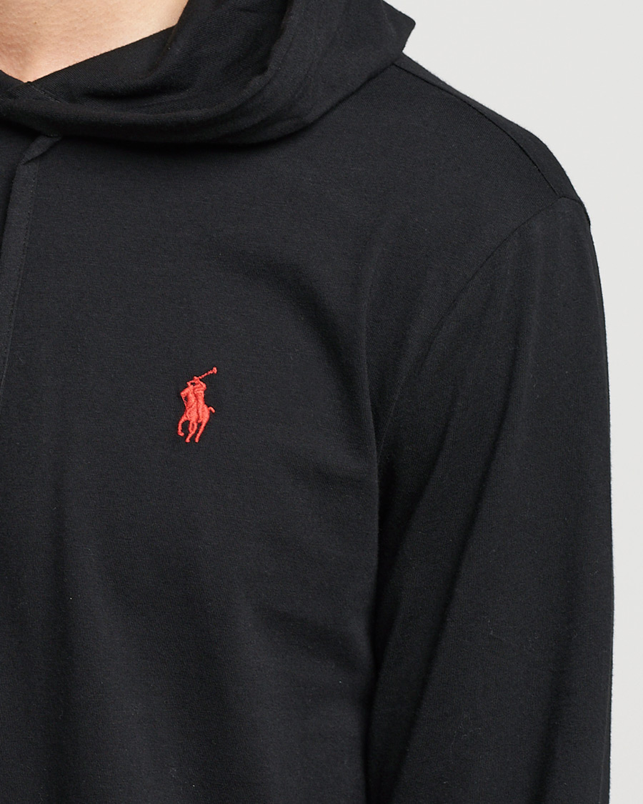 Homme | T-shirts | Polo Ralph Lauren | Long Sleeve Hooded T-Shirt Polo Black