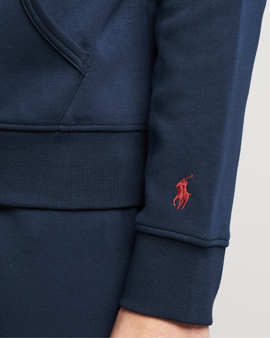 Heren | Truien | Polo Ralph Lauren | Double Knit Paisley Retro Logo Hoodie Aviator Navy