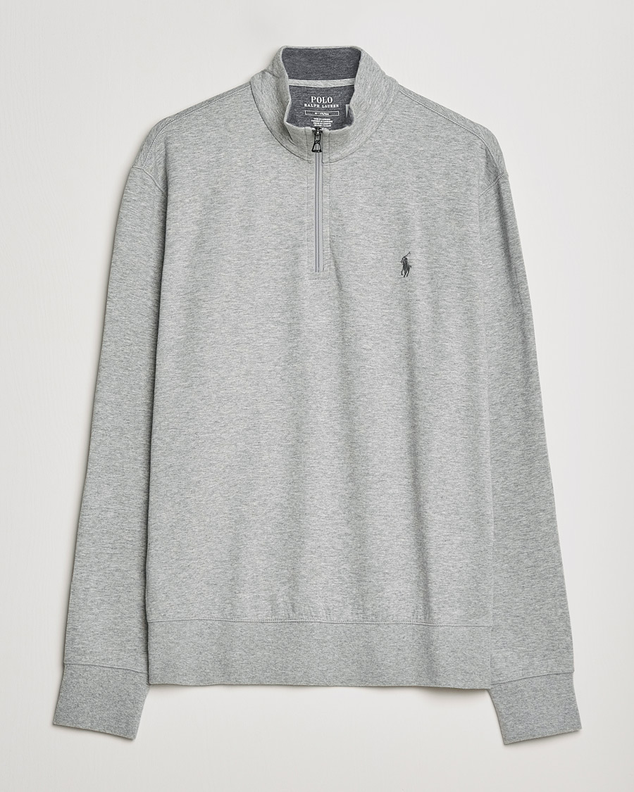 Homme | Pulls Et Tricots | Polo Ralph Lauren | Tech Double Knit Half Zip Andover Heather