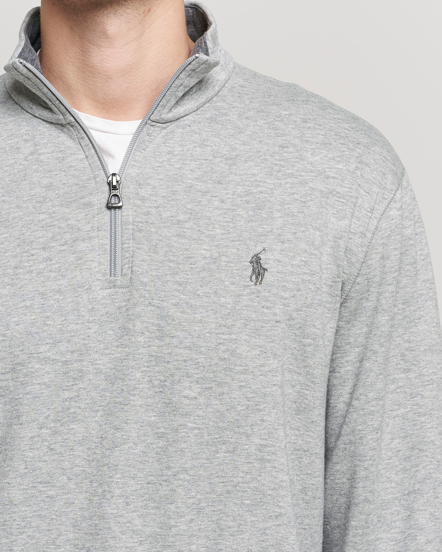 Homme | Pulls Et Tricots | Polo Ralph Lauren | Tech Double Knit Half Zip Andover Heather
