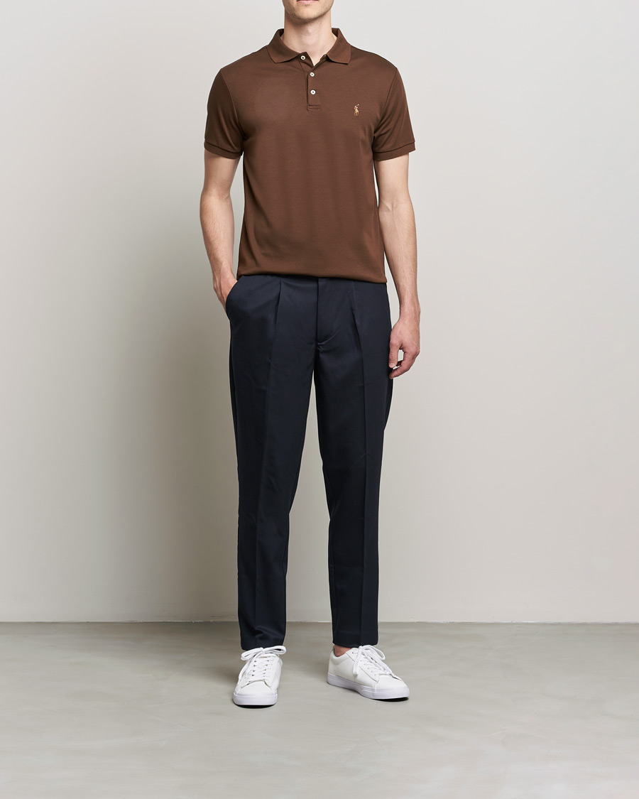 Heren | Polo's | Polo Ralph Lauren | Luxury Pima Cotton Polo American Brown
