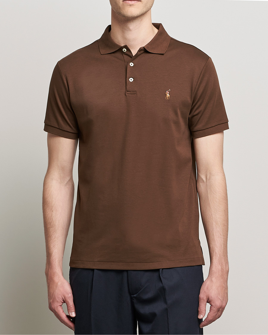 Heren | Polo's | Polo Ralph Lauren | Luxury Pima Cotton Polo American Brown