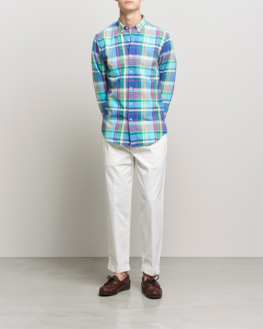 Heren | Overhemden | Polo Ralph Lauren | Slim Fit Oxford Madras Checked Shirt Multi