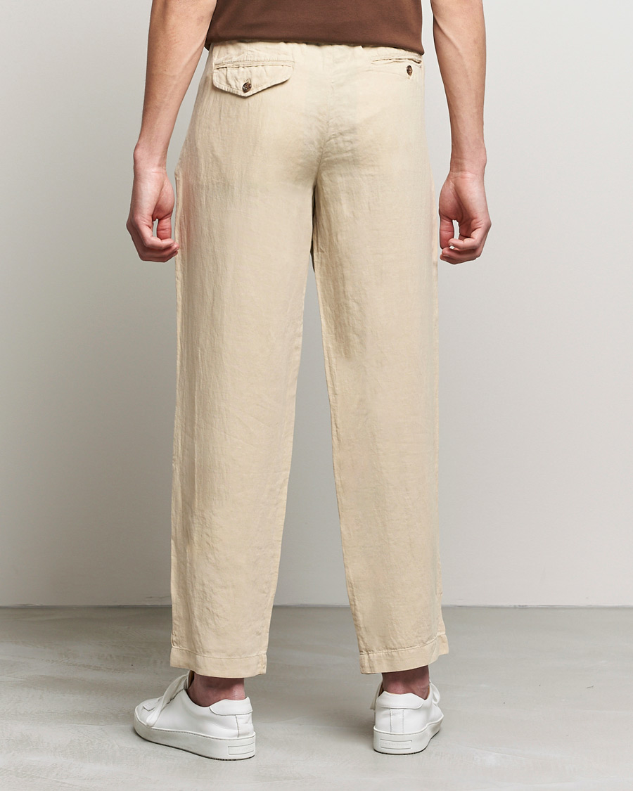 Homme | Pantalons | Polo Ralph Lauren | Linen/Silk Drawstring Trousers Tallow Cream
