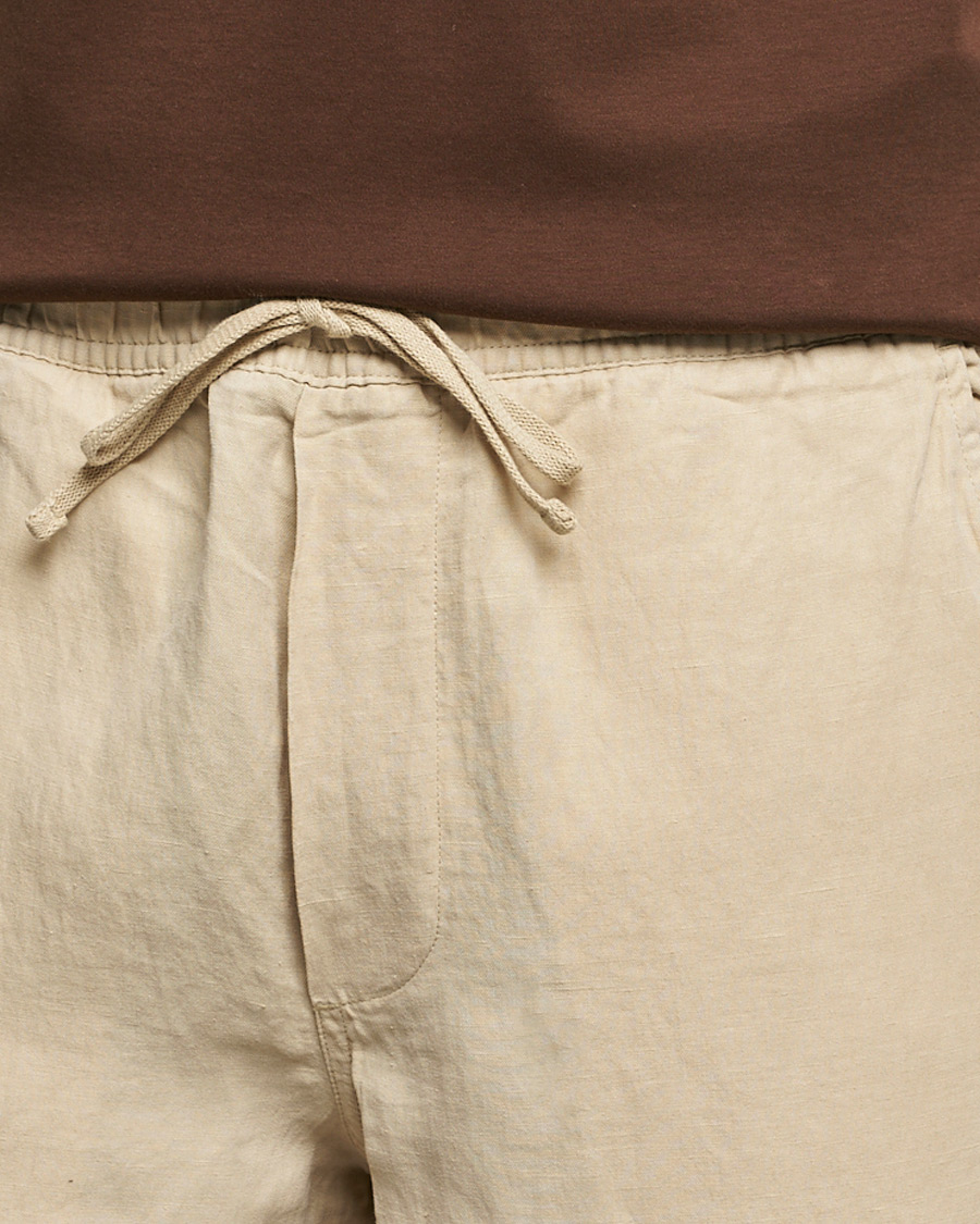 Homme | Pantalons | Polo Ralph Lauren | Linen/Silk Drawstring Trousers Tallow Cream