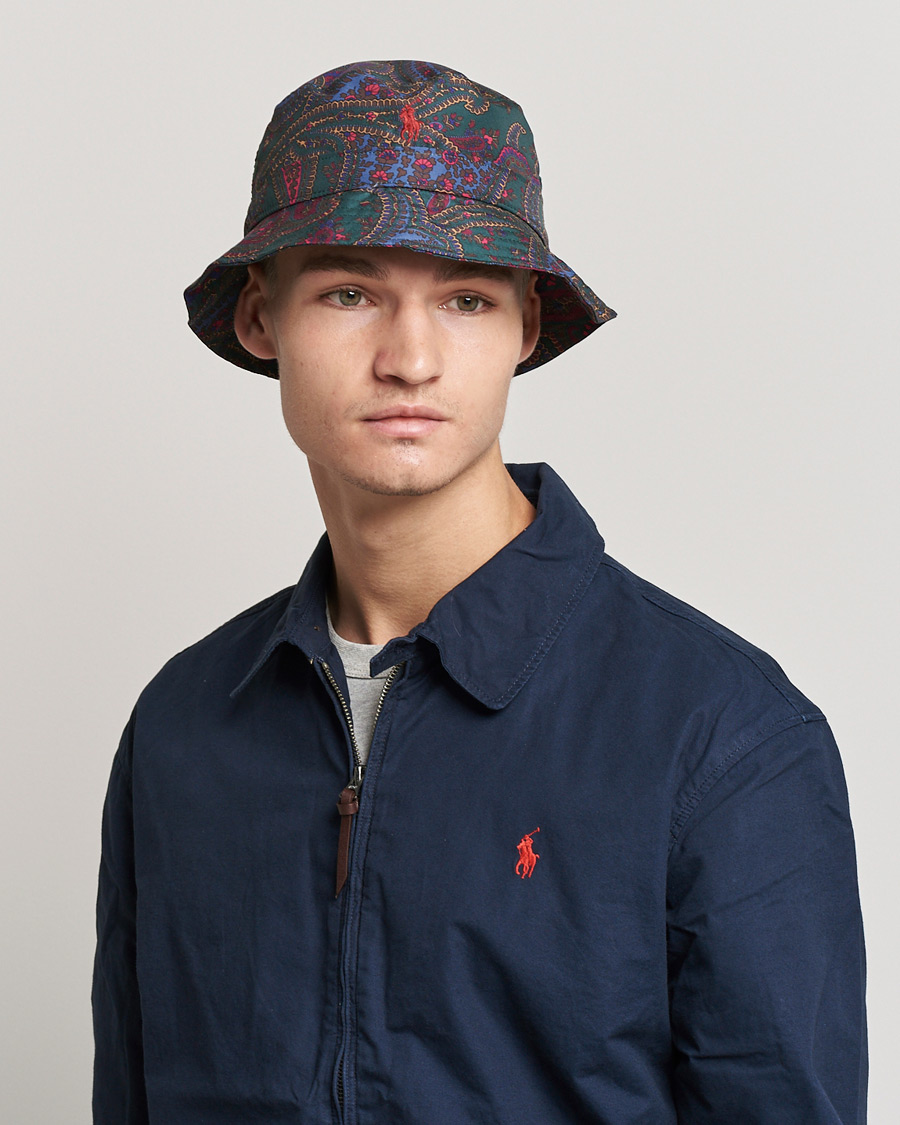 Heren | Polo Ralph Lauren Paisley Bucket Hat Navy | Polo Ralph Lauren | Paisley Bucket Hat Navy