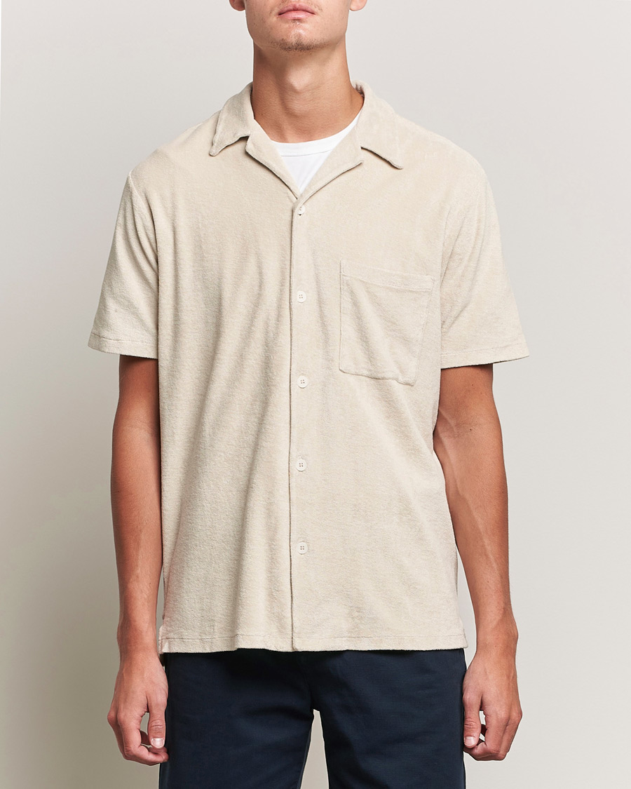 Homme | Chemises | A Day's March | Yamu Short Sleeve Terry Shirt Desert