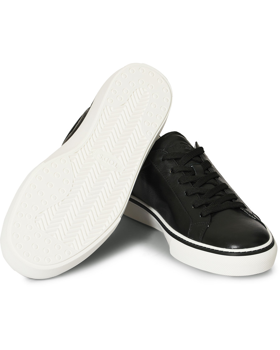 Heren | Tod's Allaciata Leather Sneaker Black | Tod's | Allaciata Leather Sneaker Black