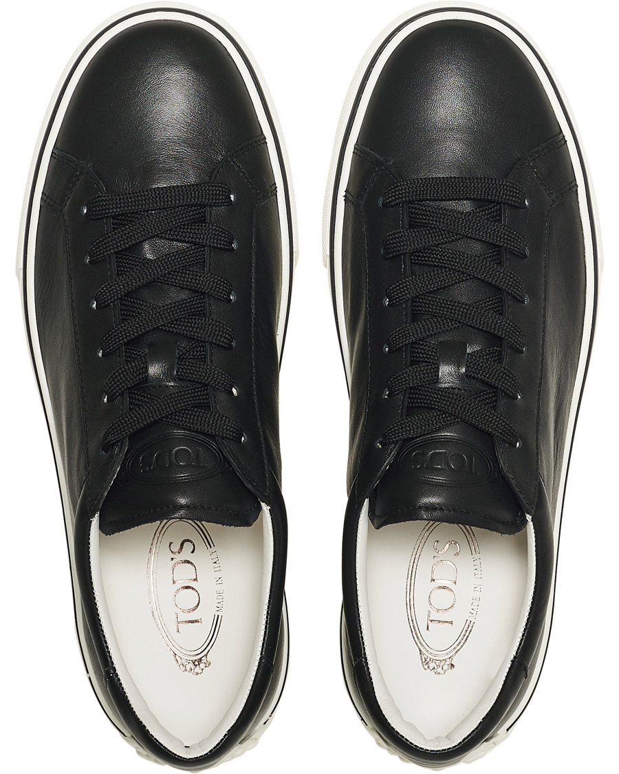 Heren | Tod's Allaciata Leather Sneaker Black | Tod's | Allaciata Leather Sneaker Black