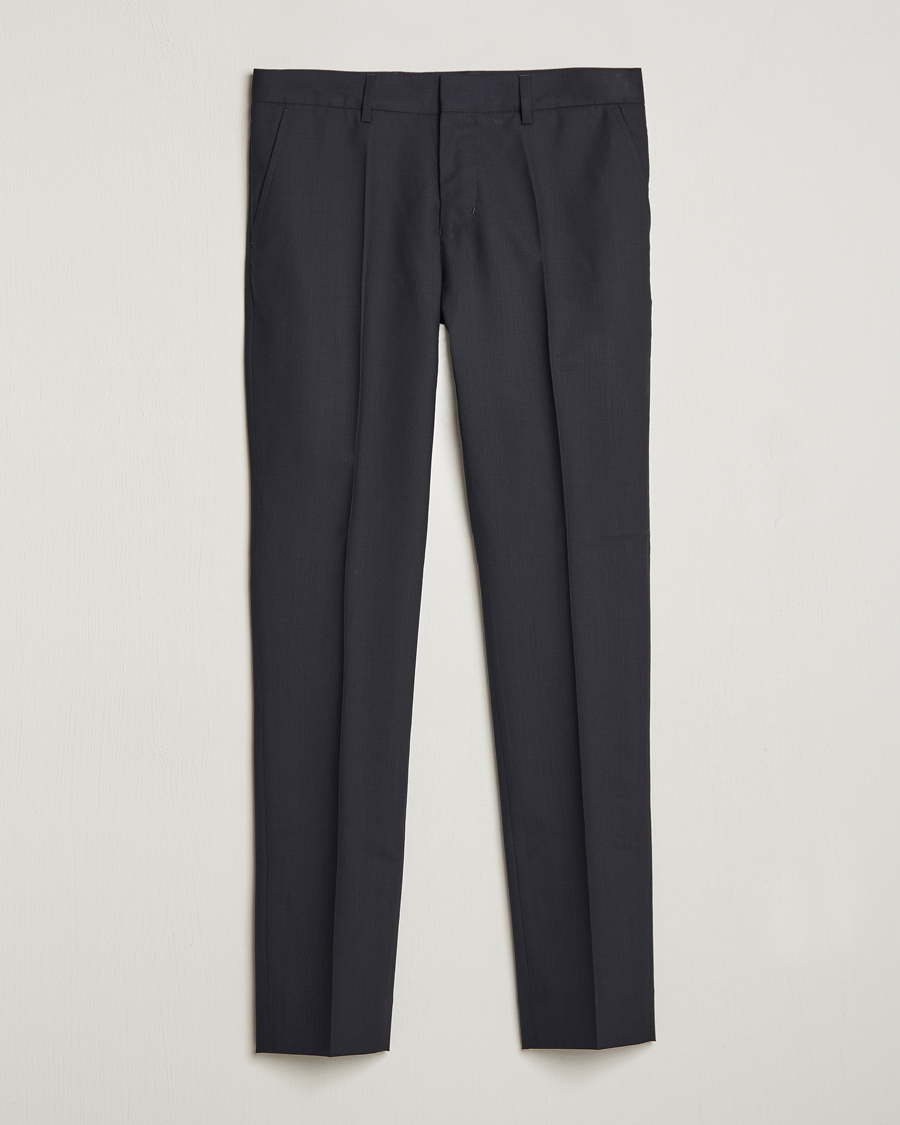 Heren | Broeken | Filippa K | Liam Cool Wool Slacks Dark Navy