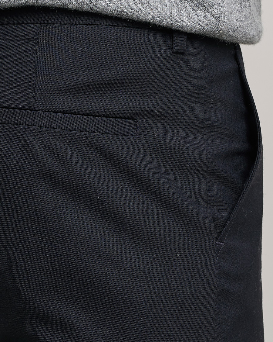 Heren | Broeken | Filippa K | Liam Cool Wool Slacks Dark Navy
