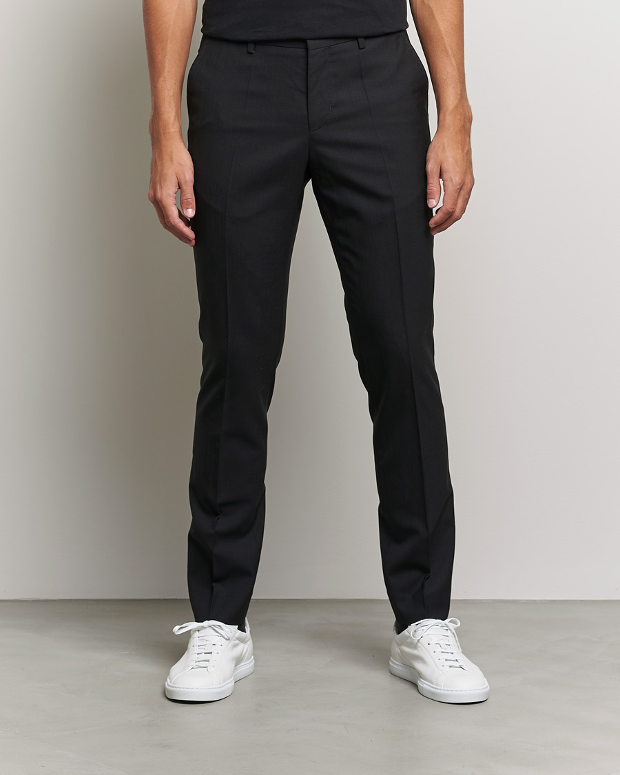 Homme | Pantalons | Filippa K | Liam Cool Wool Slacks Black