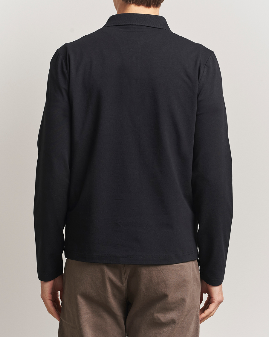 Heren | Polo's | Filippa K | Luke Lycra Poloshirt Black