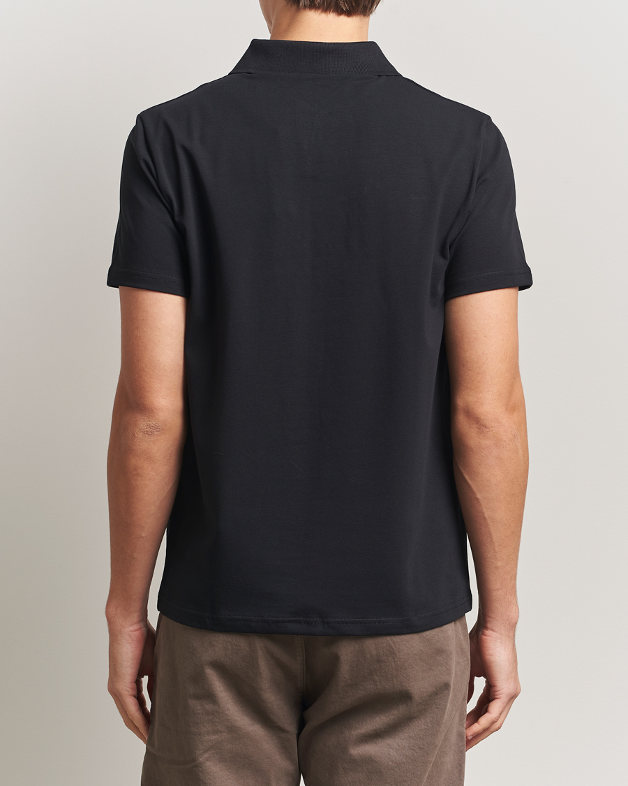 Heren | Polo's | Filippa K | Soft Lycra Polo Tee Black