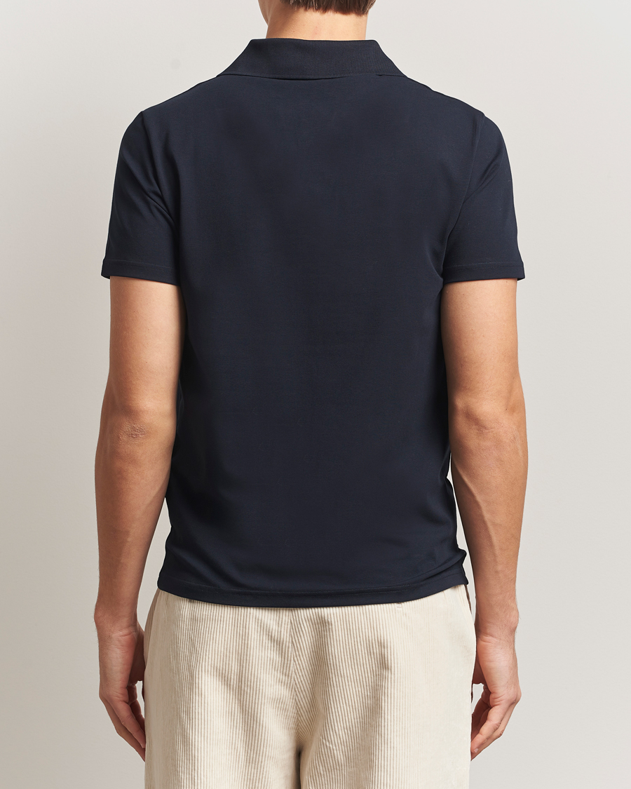 Homme | Polos | Filippa K | Soft Lycra Polo Tee Navy