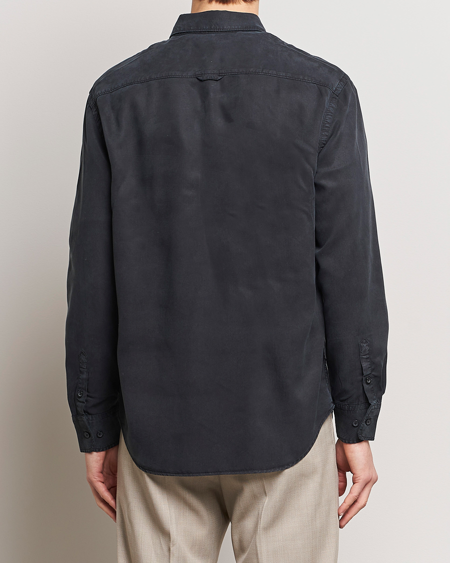 Heren | Overhemden | Filippa K | Zachary Tencel Shirt Almost Black
