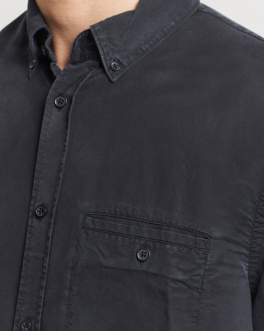 Heren | Overhemden | Filippa K | Zachary Tencel Shirt Almost Black