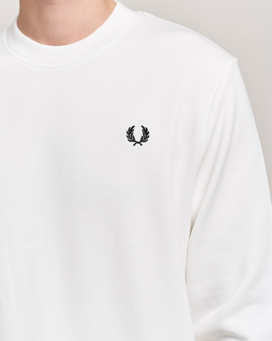 Homme | Pulls Et Tricots | Fred Perry | Crew Neck Sweatshirt Snow White
