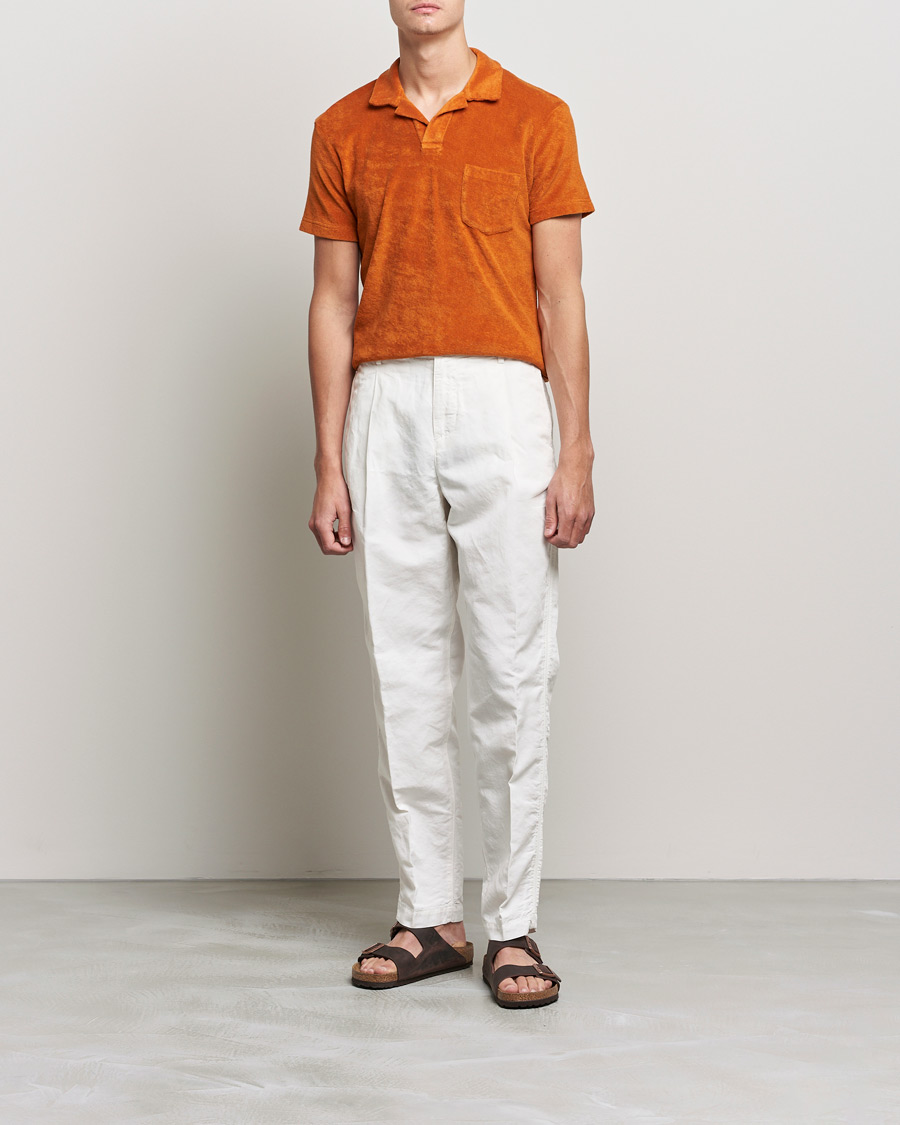 Homme | Polos | Orlebar Brown | Terry Polo Amber