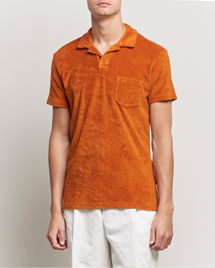 Homme | Polos | Orlebar Brown | Terry Polo Amber