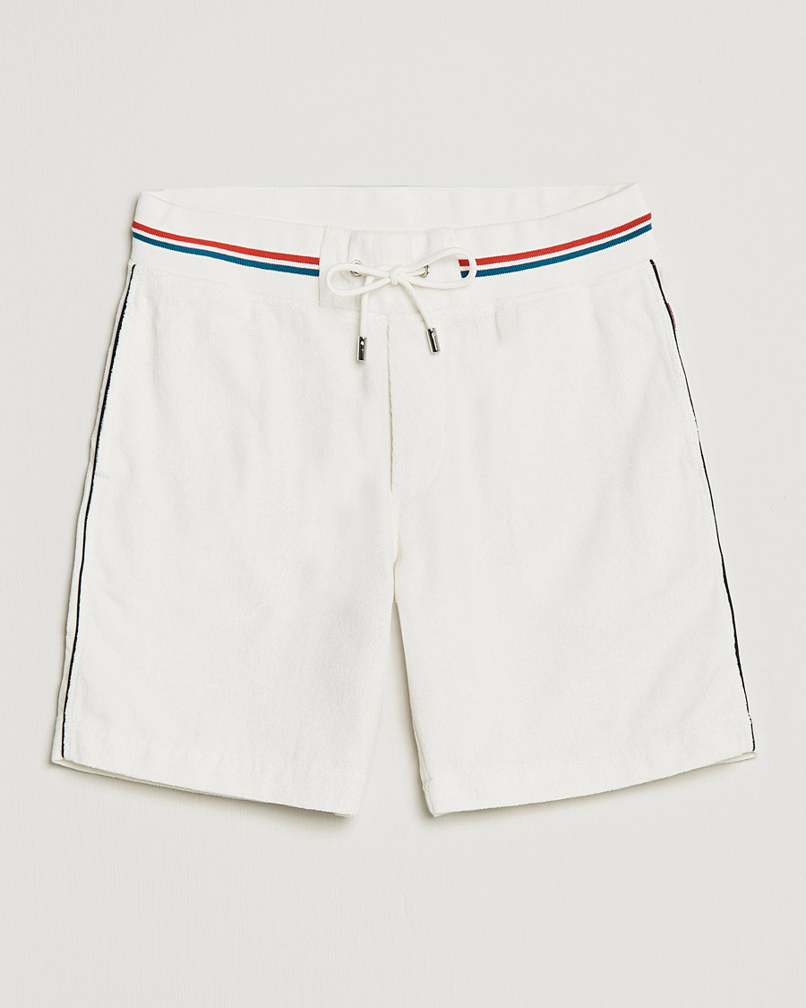 Heren | Korte broek | Orlebar Brown | Afador OB Stripe Towelling Shorts White Sand
