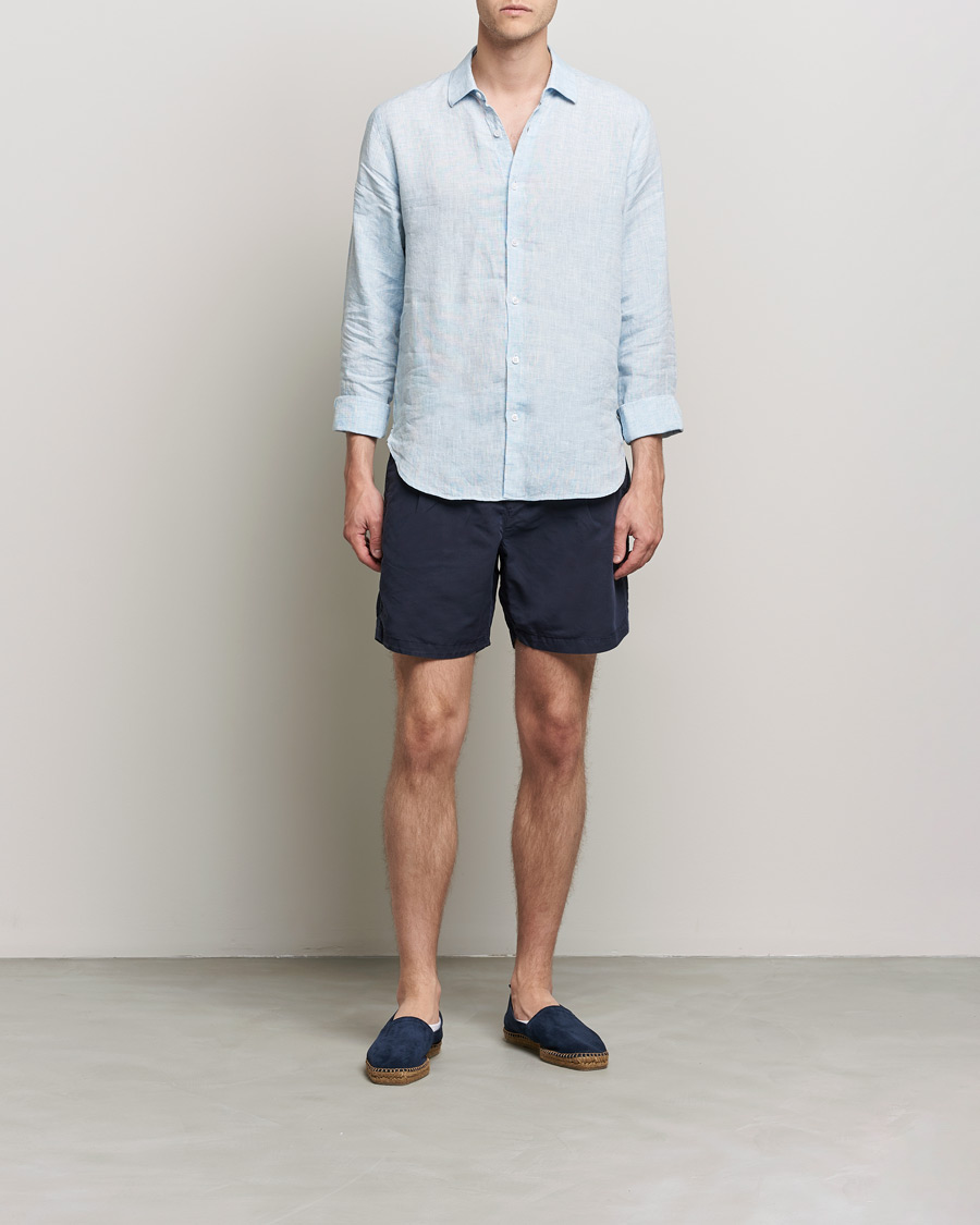 Heren | Korte broek | Orlebar Brown | Searose Linen/Cotton Shorts Night Iris